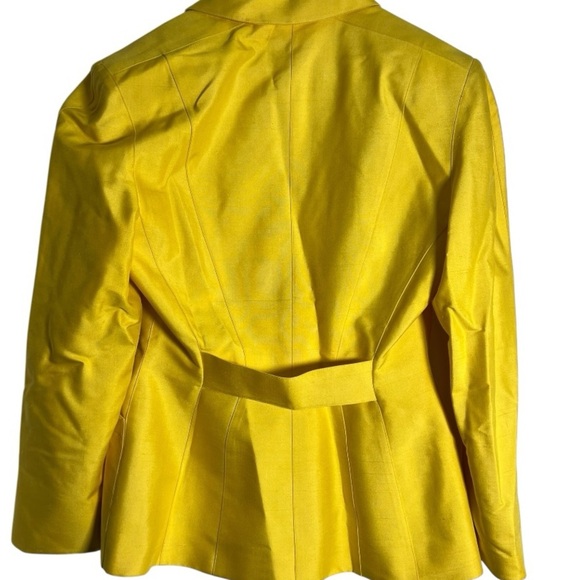 Thierry Mugler Vibrant Yellow Blazer - 100% silk - Picture 5 of 6